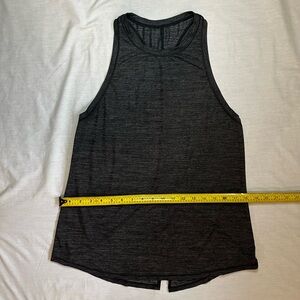 Lululemon Athletica Dark Gray Slit Back Tank Top